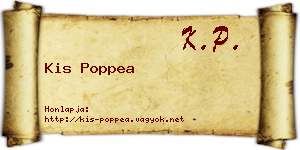Kis Poppea névjegykártya